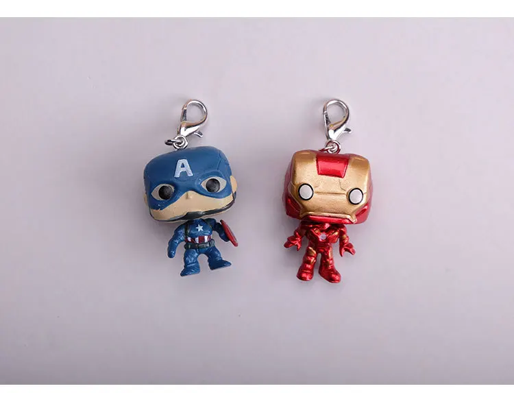Модные Новые поп игрушки брелок Marvel Капитан Америка Железный человек брелок Дети Чудо Женщины брелок сумка Подвеска ювелирные изделия
