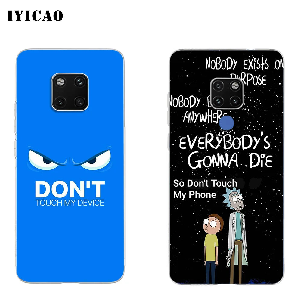 IYICAO dont touch my phone Мягкий силиконовый чехол для телефона Huawei Mate 10 20 Lite Pro Nova 2 2i 3 3i 4 TPU