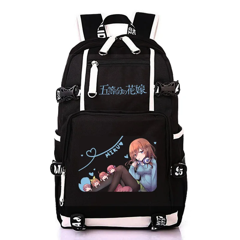 Хит продаж оригинальный рюкзак для девочек-подростков Nakano Miku Itsuki школьный сумка