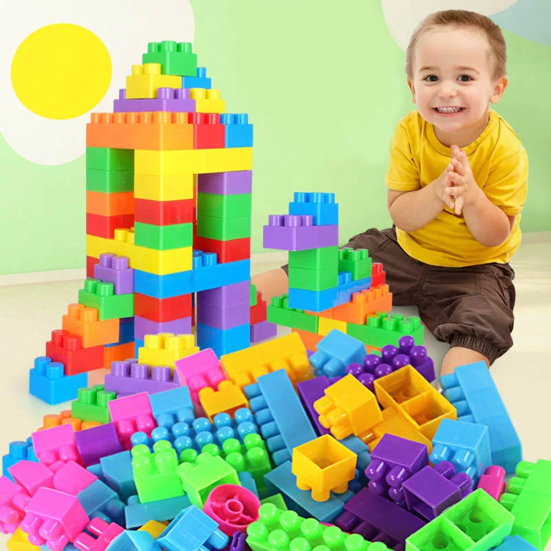 80 шт/250 шт DIY обучающие сборные строительные блоки фигурки Модель кирпичи для детей игрушки подарки@ NSV775 - Цвет: 250 pcs