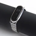 Для Mi Band 5 ремешок совместим умный Браслет Xiaomi Mi Band 6 4 3 ремень Металическая цепочка из нержавеющей стали с NFC Mi 5 глобальная версия браслет