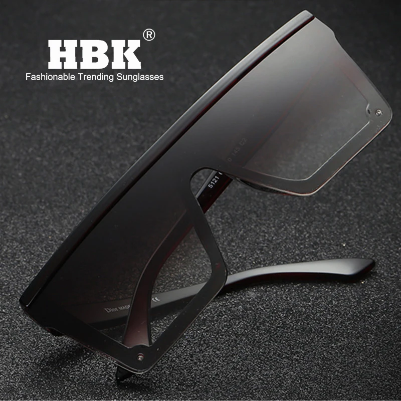 Квадратные роскошные солнцезащитные очки HBK брендовые дизайнерские женские