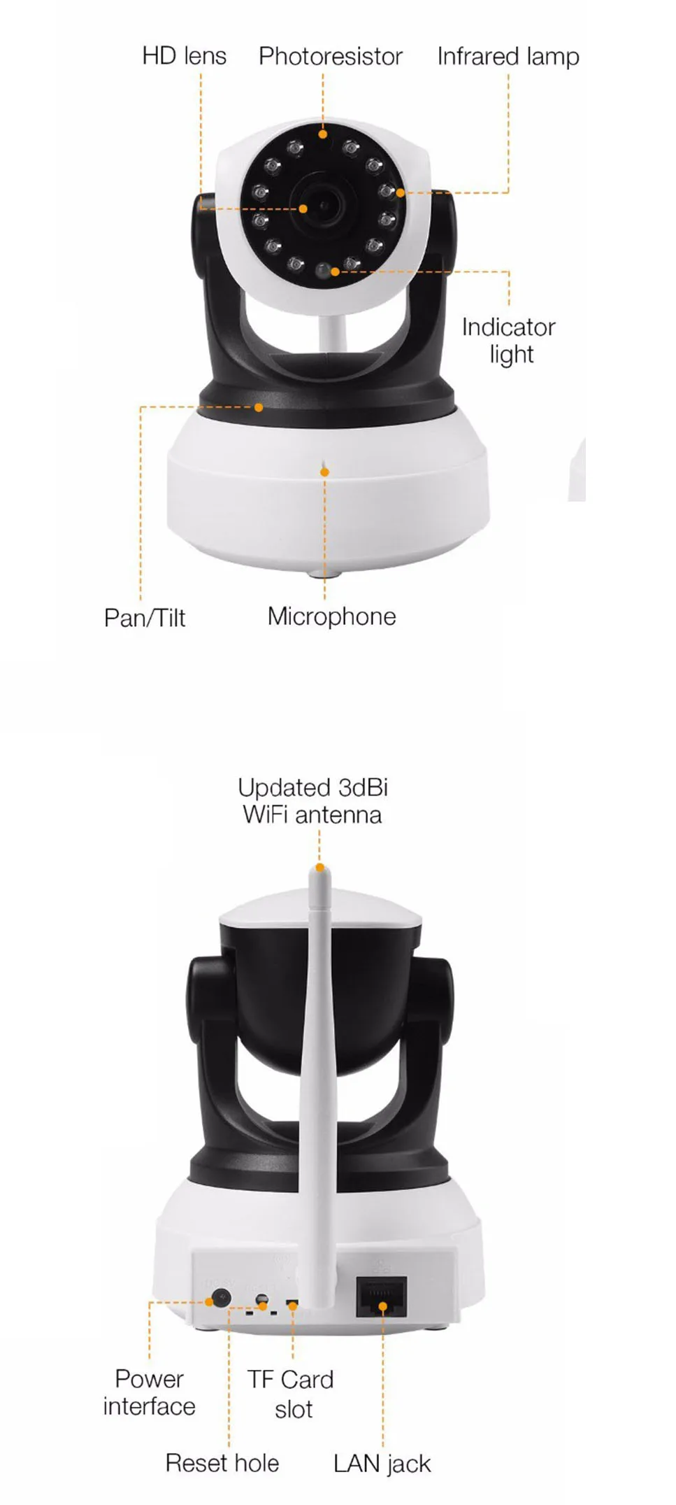 1080P HD WiFi Крытая беспроводная камера безопасности Обнаружение движения ночное видение детский монитор двухстороннее аудио приложение для детей/домашних животных/пожилых Camhi