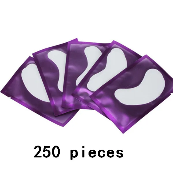 250 purple 100 шт. патчи для глаз для ресниц розовые синие золотые накладки для глаз без ворса патчи для ресниц удлинитель ресниц - Цвет: 250 purple