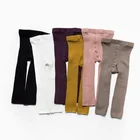 От 0 до 3 лет, детские леггинсы для маленьких девочек из хлопка в полоску из плотной ткани; Теплые штаны для маленьких мальчиков и девочек детские штаны брюки на осень-весну; Детская весенне-осенние трикотажные леггинсы