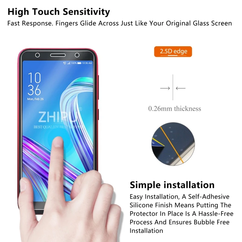 Закаленное стекло для ASUS Zenfone Live L2 ZA550KL Защитное экрана 2.5D 9 H закаленное Для