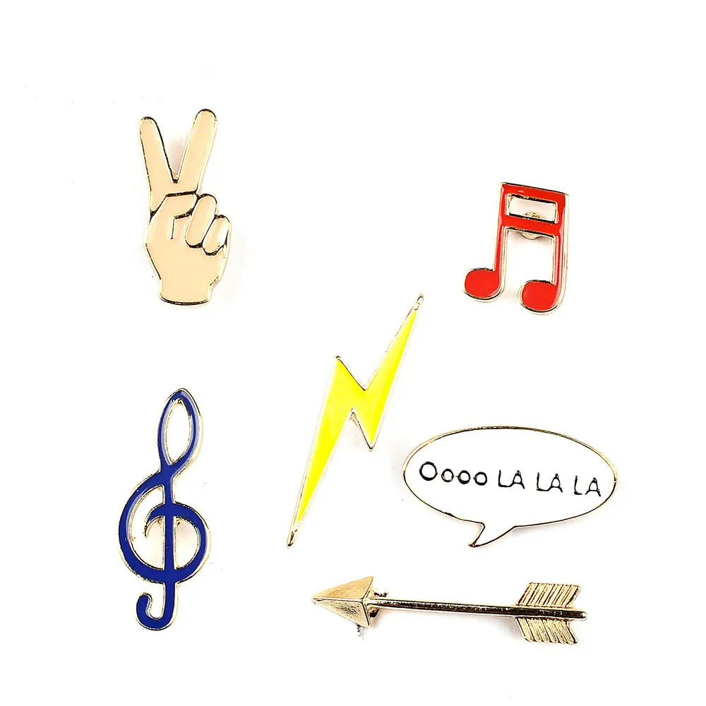 1 Набор металлический значок для рюкзака Бесплатная доставка Мультяшные булавки