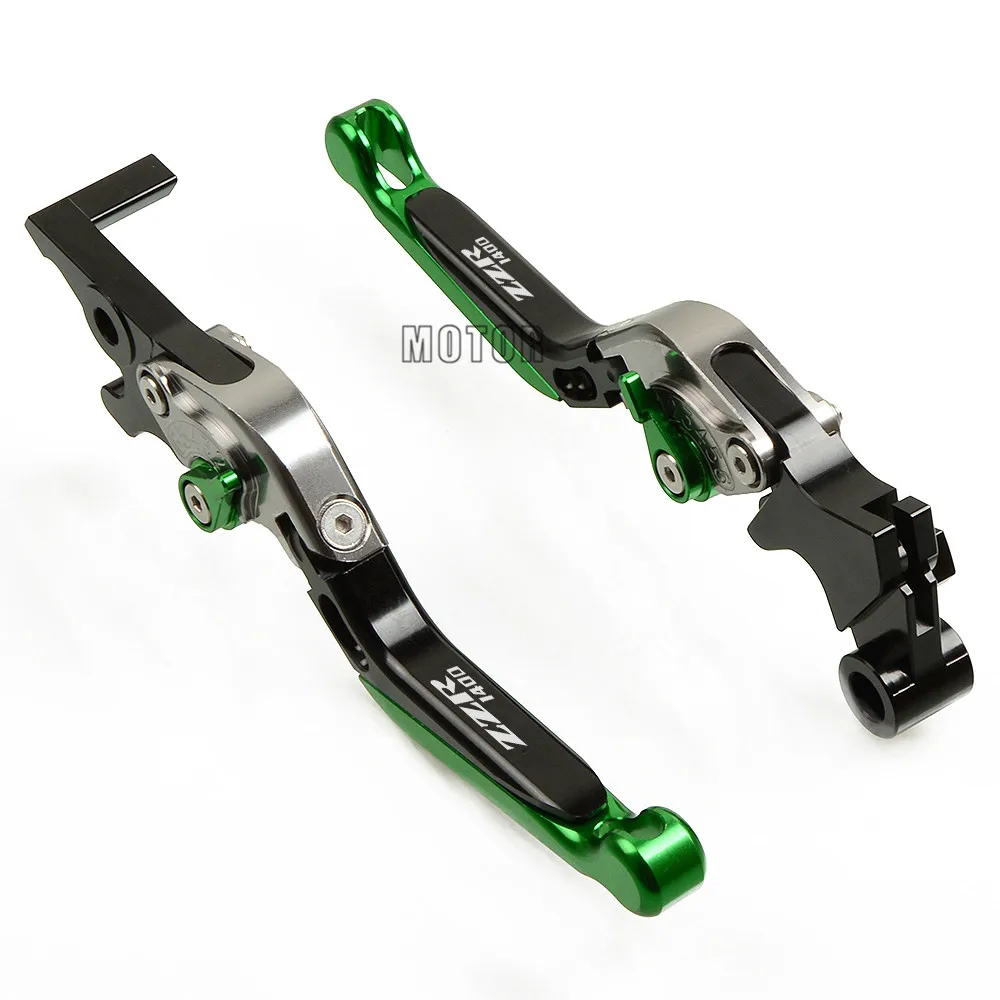 Мотоциклетные рычаги сцепления для Kawasaki ZZR 1400 ZZR1400 2006 2016 CNC регулируемые складные