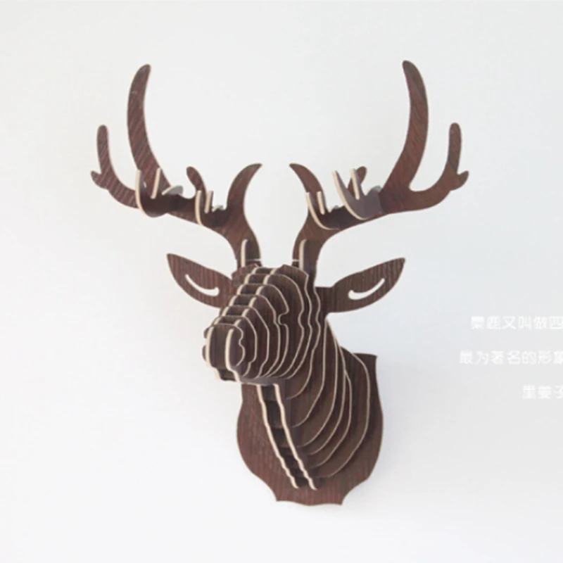 3D головоломка деревянная DIY креативная модель украшения дома животное дикая