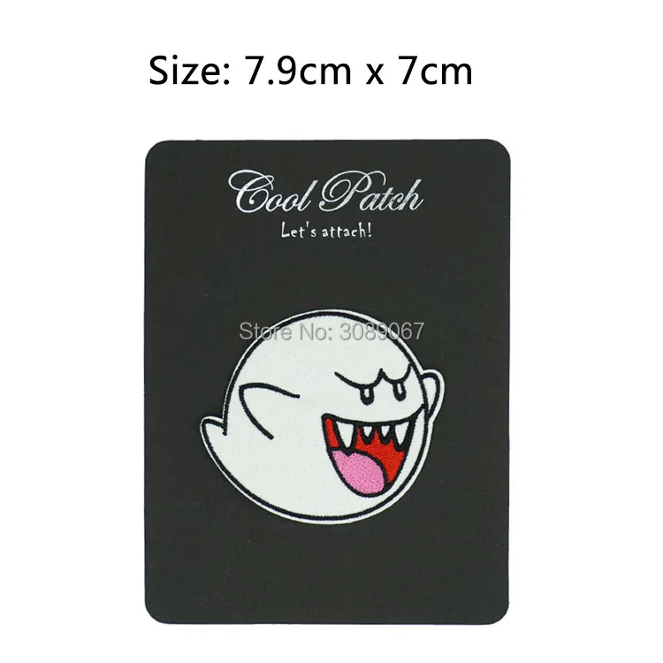 Вышитая нашивка на липучке из тяжелого металла GHOST BOO GAME в стиле панк-рок | Дом и