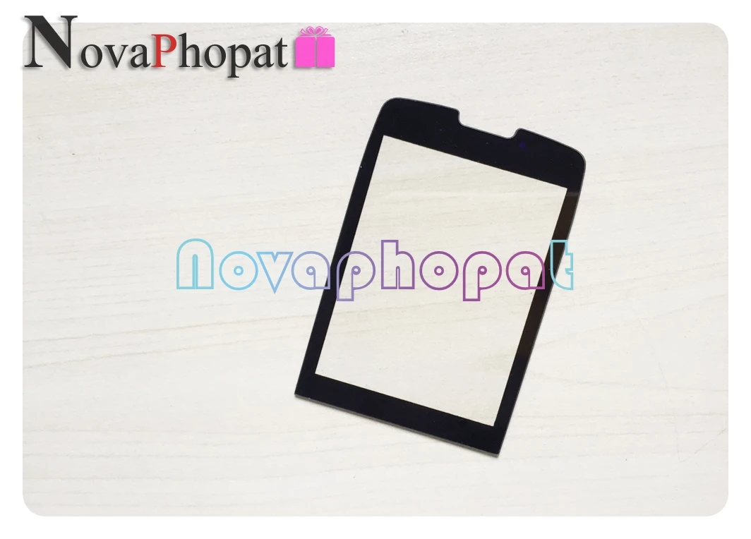 Novaphopat для Philips Xenium X5500 Стекло Объектив экран черная панель запасные части 3 шт./лот