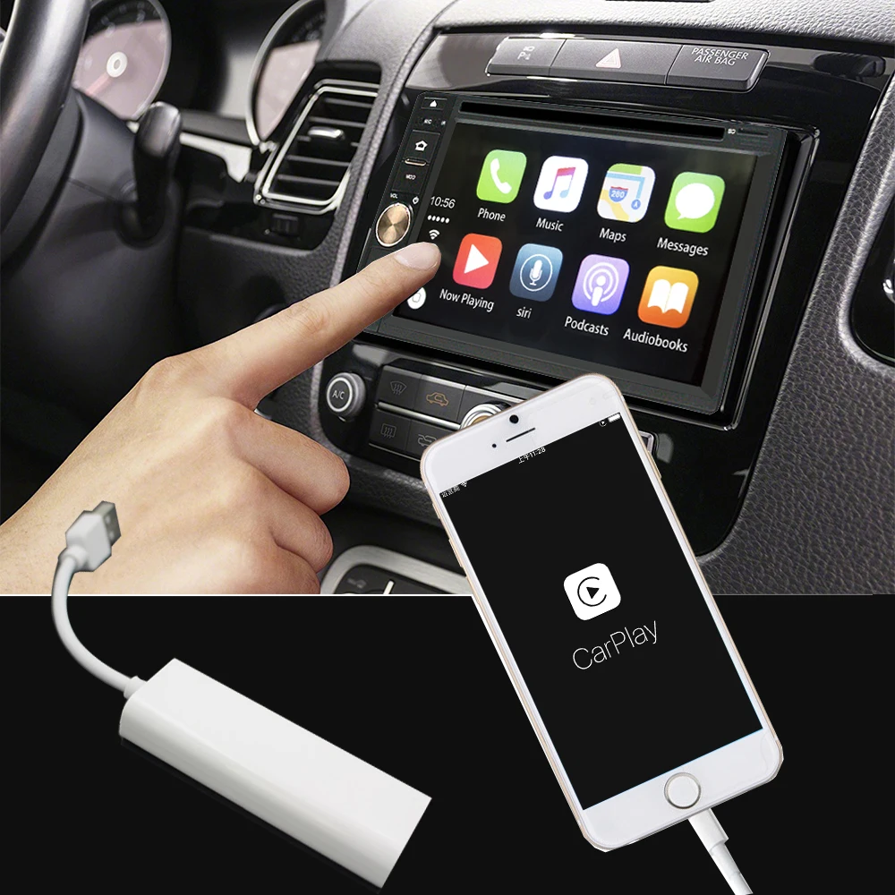Автомобильный радиоприемник Rhythm 2 din на android Новый USB тюнер carplay с Поддержкой iPhone