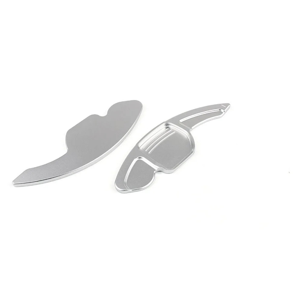 Silver Car Steering Wheel Paddle Extension Shifter Switch Shift Paddles Decoration For Audi A1 A3 A4 A5 A6 A7 A8 Q5 Q7 TT R8 | Автомобили