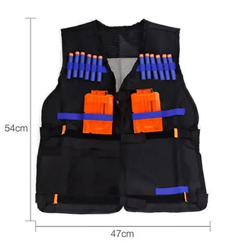 Новый Регулируемый тактический жилет с карманами для Nerf N Strike камуфляжный одежда