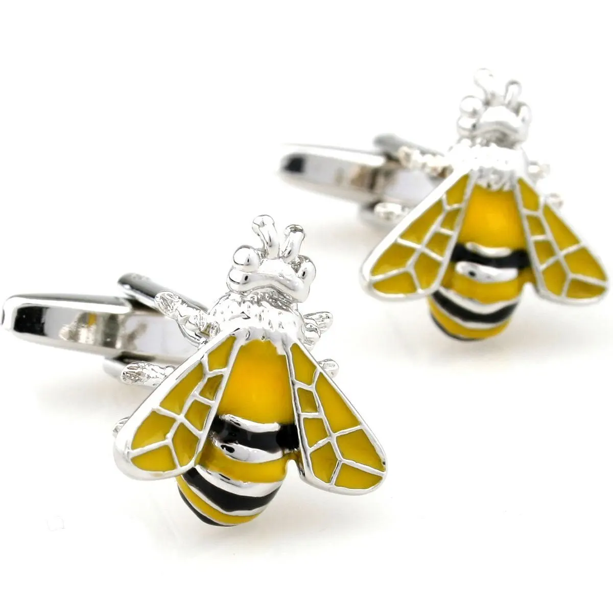 Wasp розничная продажа уникальный стиль желтый рисунок запонки | Украшения и