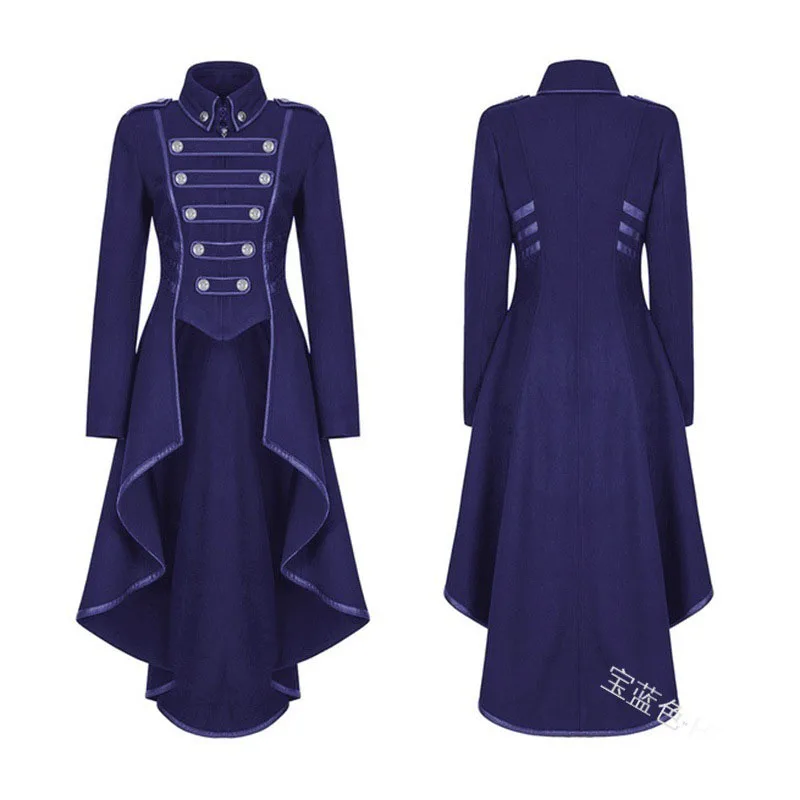 Готическая обувь в стиле милитари пальто черного цвета панк женские униформа