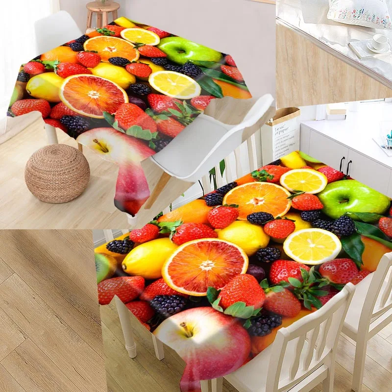 

Oranges Fruit Custom Table Cloth Oxford Print Rectangular Waterproof Oilproof Table Cover Square Wedding Tablecloth P~