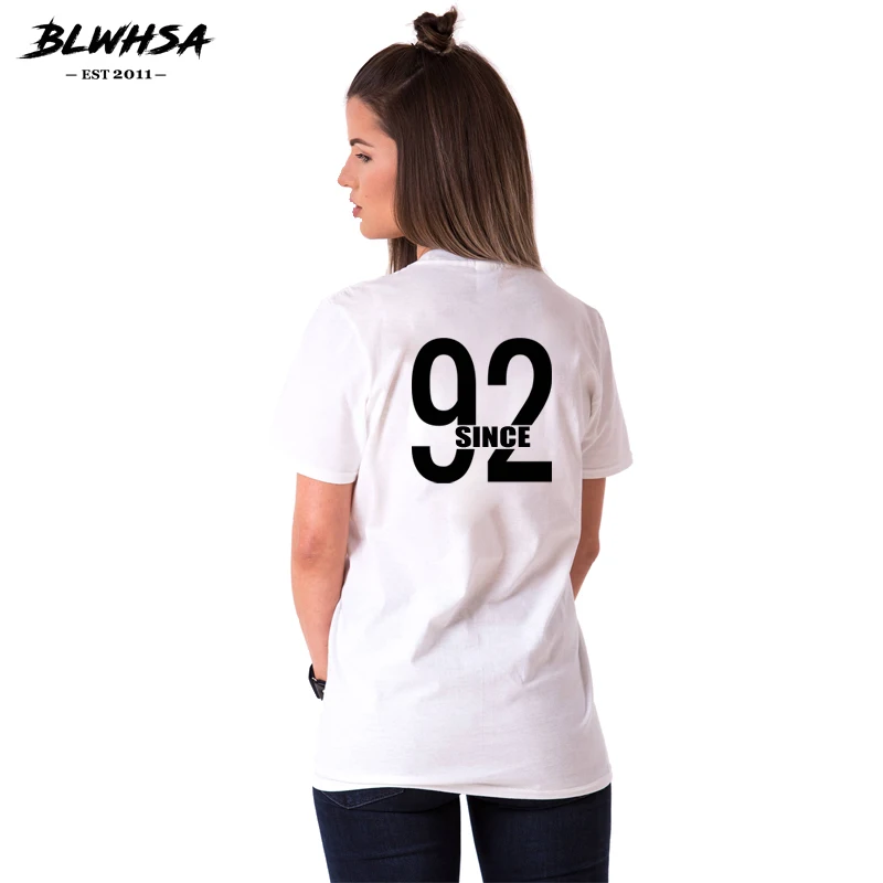 Мужская и Женская Повседневная футболка BLWHSA с 1992 года | одежда