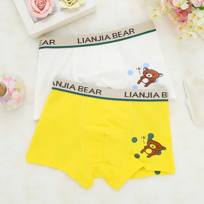 4 шт./лот 2 вида стильное Мягкое хлопковое детское нижнее белье для мальчиков