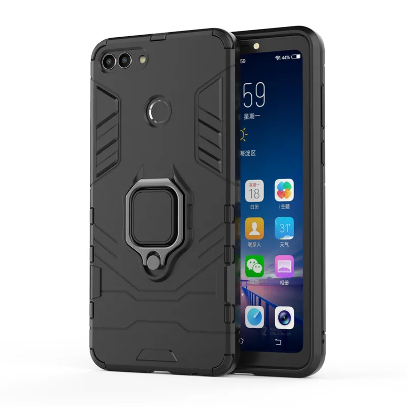 Противоударный чехол с подставкой для Huawei Y9 2018 2019 P Smart жесткий защитный из ПК и