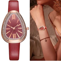 luxury snake shape women watch ladies retro roman scale crystal quartz watches female dress clock relogio feminino