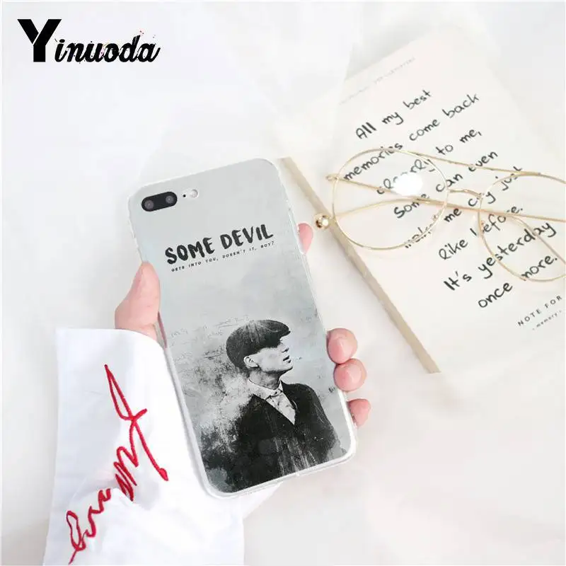 Yinuoda острые козырьки Coque PEAKY blinds шаблон мягкий чехол для телефона для iPhone 8 7 6 6S Plus X XS MAX 5 5S SE XR 11 11pro 11promax