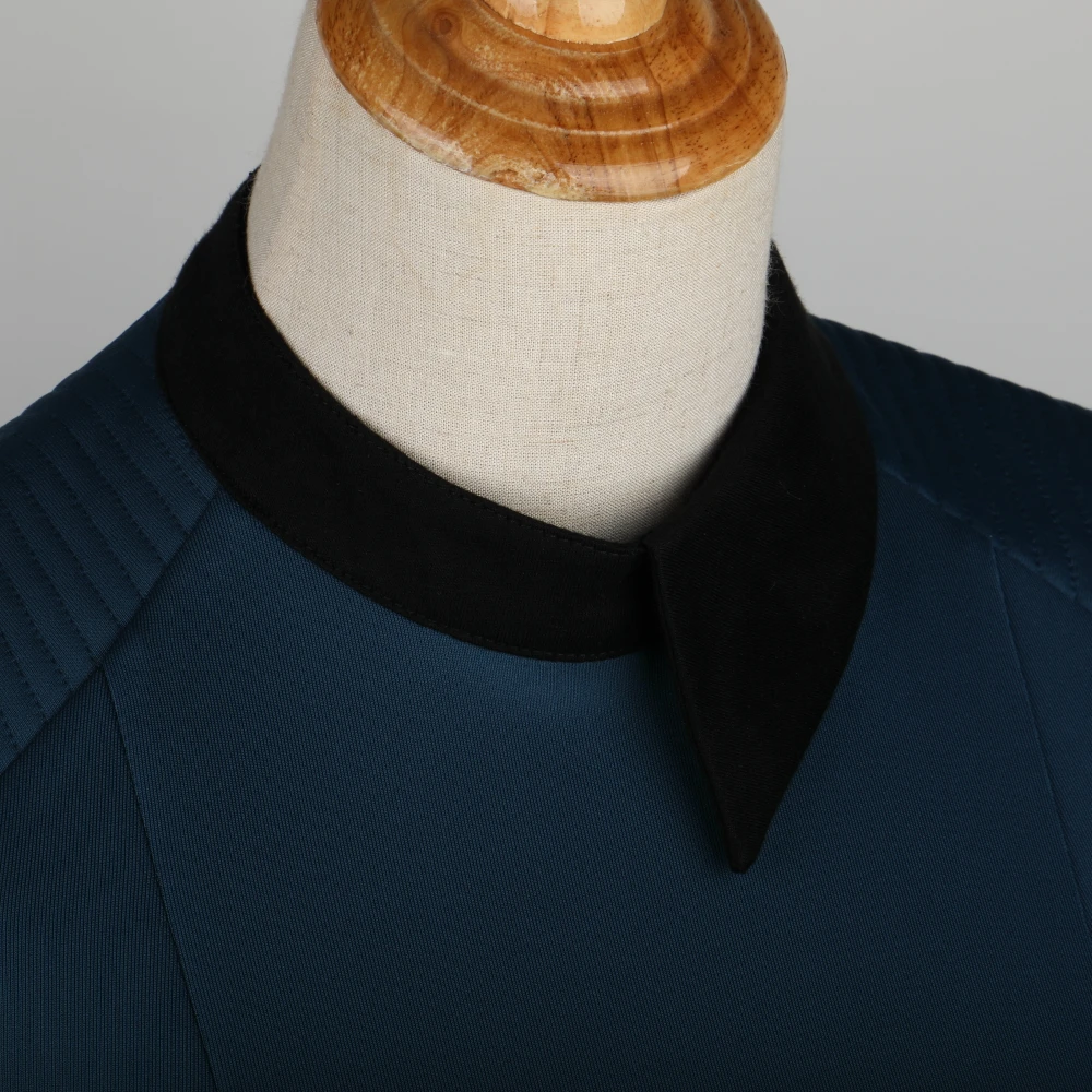 

New Startreks Discovery Season 2 Starfleet Commander Female Blue Uniform Dress Badge Costumes Woman Adult Cosplay Costume