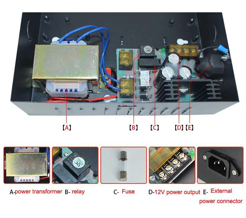 TCP/IP 1 2 4 дверь панель управления доступом с DC12V 5A блок питания домашний офис