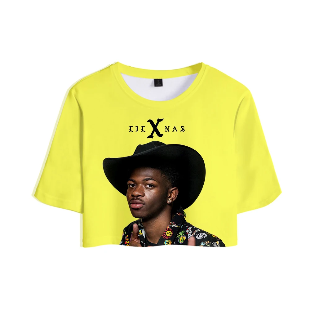 Женская футболка с принтом 3D Lil Nas X летняя коротким рукавом Лидер продаж 2019