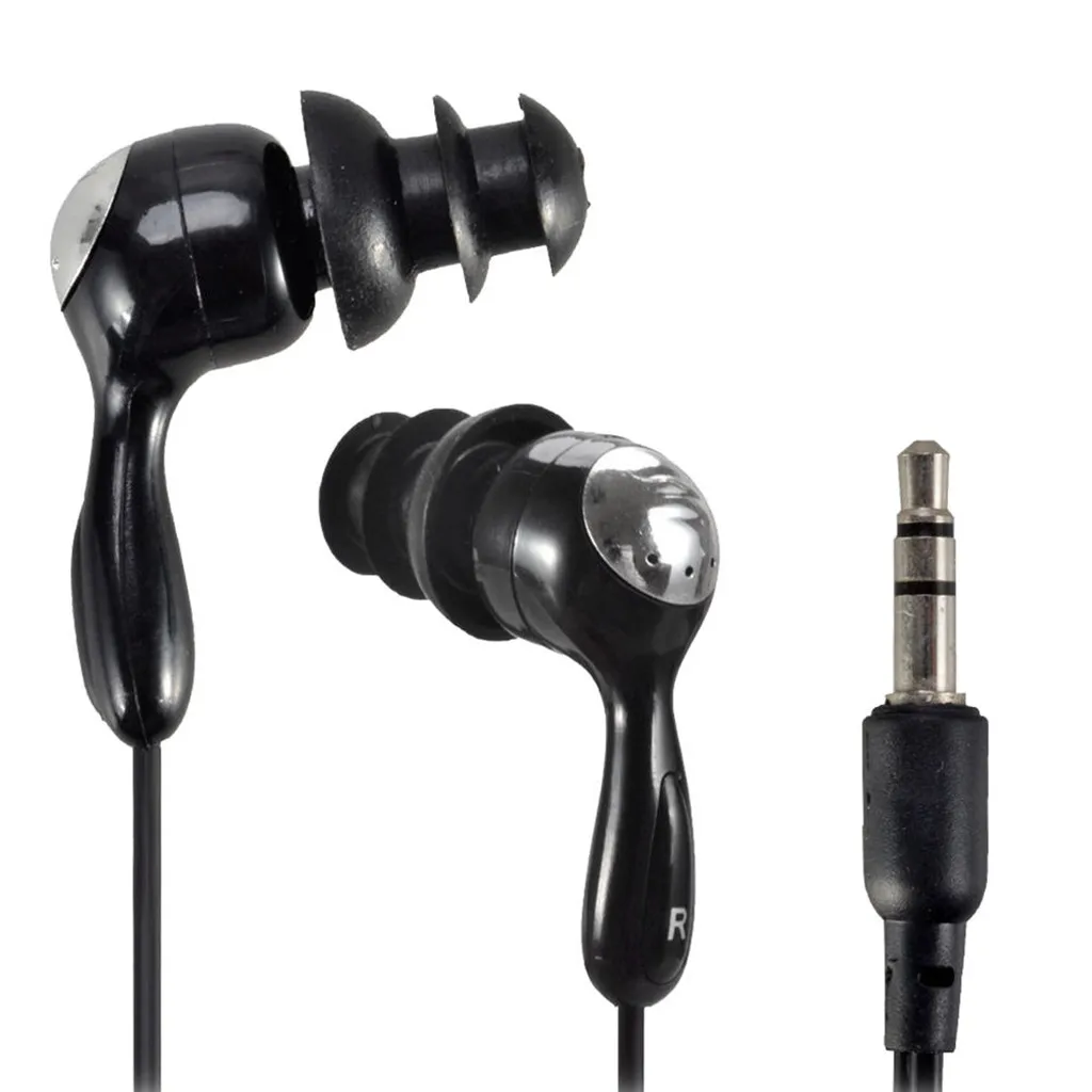 3.5mm Waterproof Earphone Stereo Swimming Soft Plastic & Silicone Ear Cap for MP3 Radio iPod|Наушники и гарнитуры| |