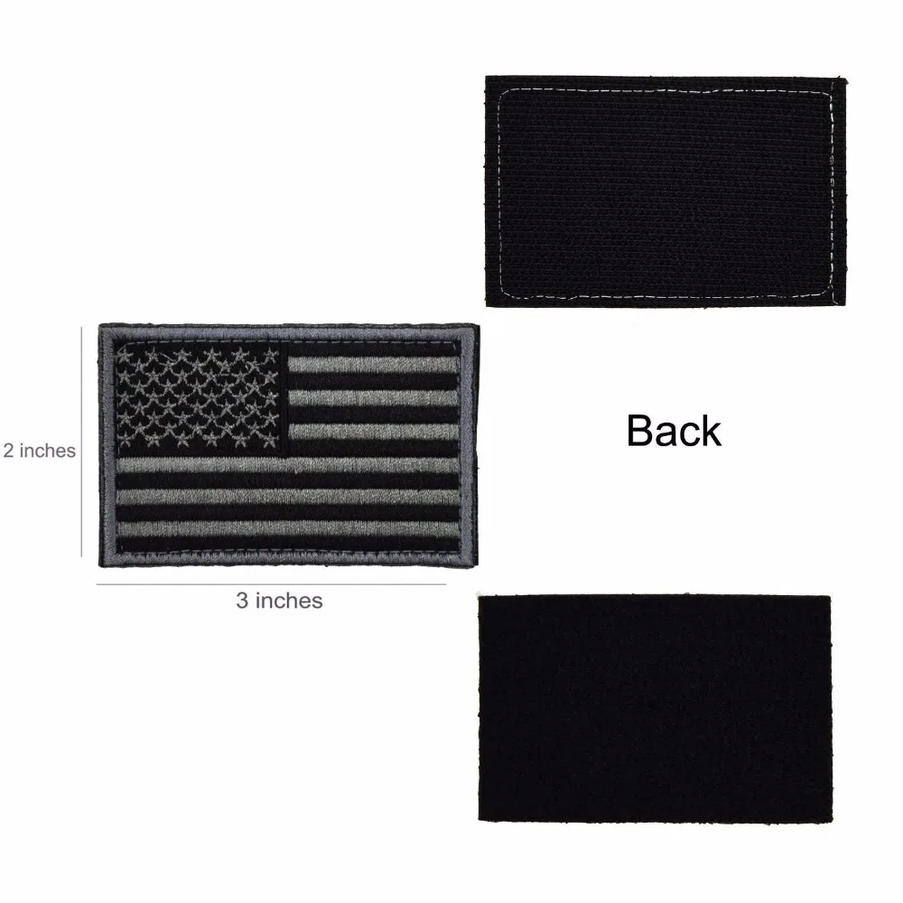 2 шт. тактическая нашивка с флагом США американским американская военная