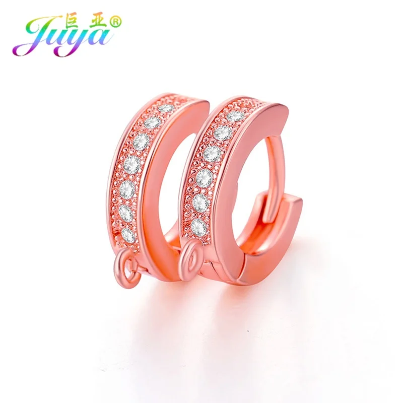 color Juya женские сережки, золотые/серебряные, роскошные, креативные, базовые сережки, крючки, аксессуары для модных сережек, изготовление ювелирных изделий - Цвет: color