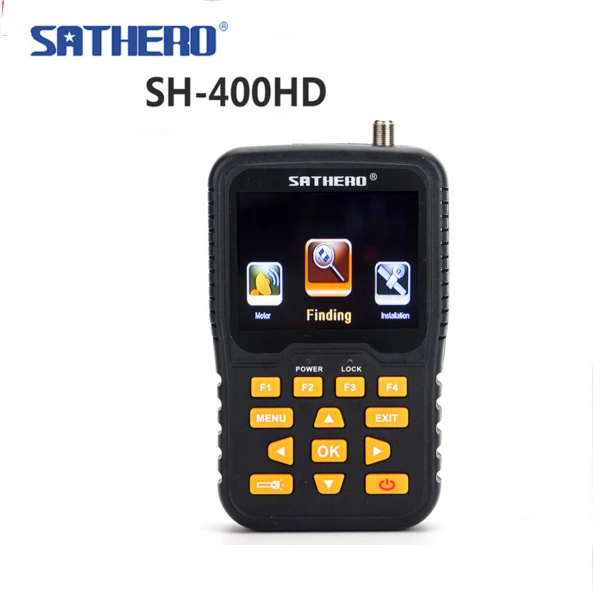 Спутниковый искатель SATHERO SH-400 DVB-S2 сигнал satfinder 3,5 дюймов ЖК-экран 8PSK 16APSK Sathero-400HD