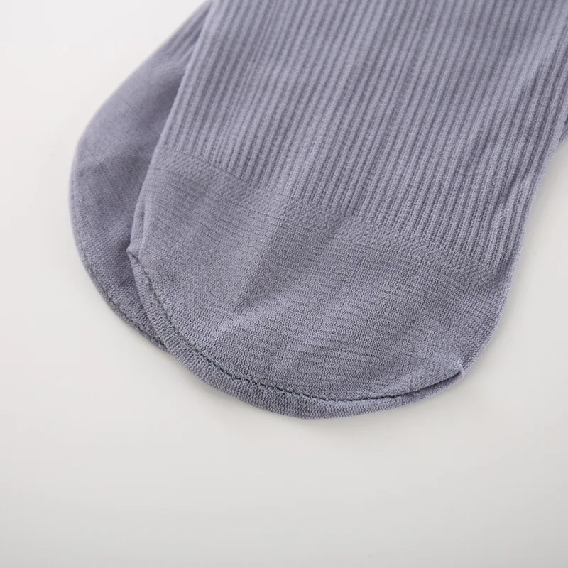 Новинка, 5 пар/лот, деловые мужские летние носки, тонкие шелковые высокие эластичные нейлоновые дышащие повседневные короткие носки, крутые мужские носки