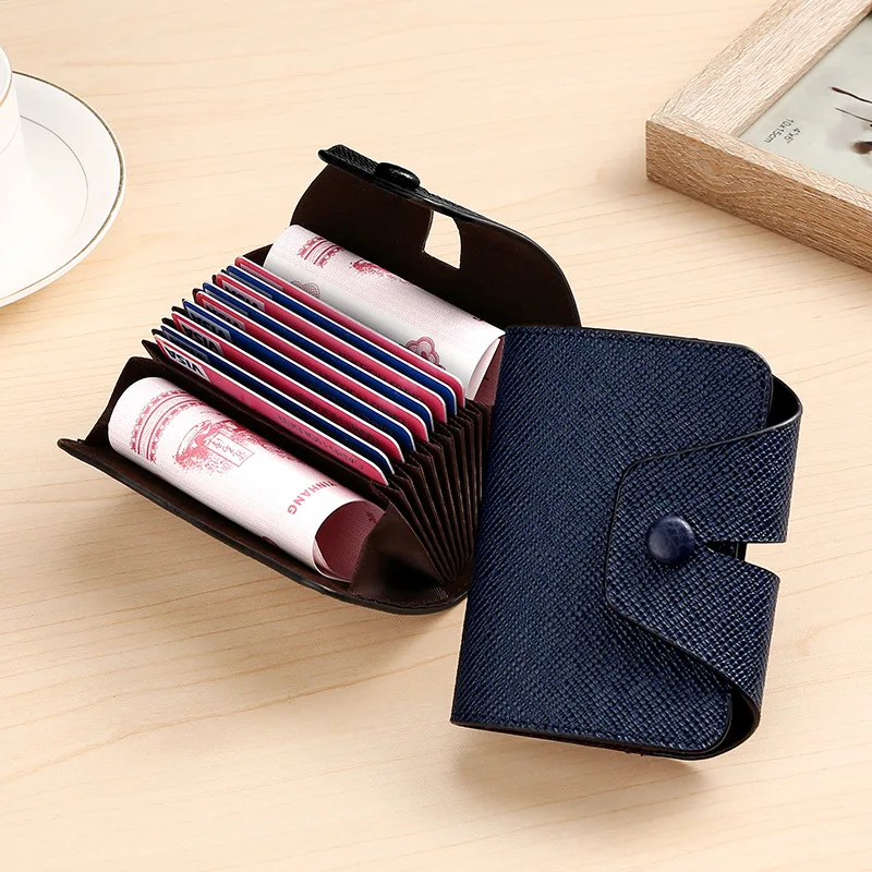 

SOUTH GOOSE High Quality PU Leather Organizer Business RFID Credit Card Holder Men Multifunction Card Case Women Small Wallet