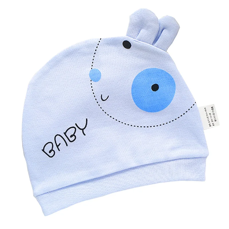 Blue 1 Amya Baby для новорожденных шапка хлопок унисекс детские шапки s для мальчиков и девочек мультфильм новорожденных шляпы для мальчиков и девочек шапки s Аксессуары для малышей - Цвет: Blue 1