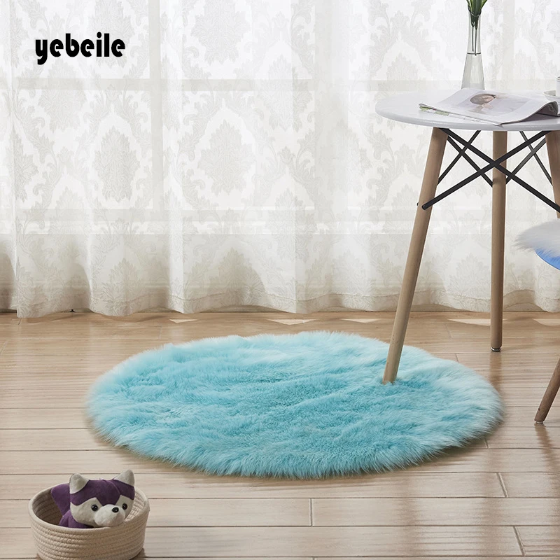 Новинка мягкий ковер Yebeile из искусственной шерсти для гостиной дивана плюшевые