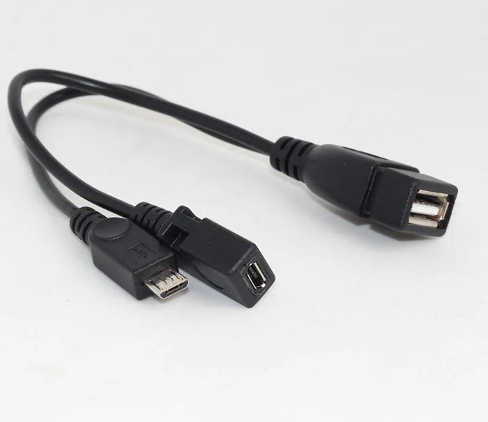 100 шт./лот Micro USB OTG HOST кабель с микро питания | Электроника