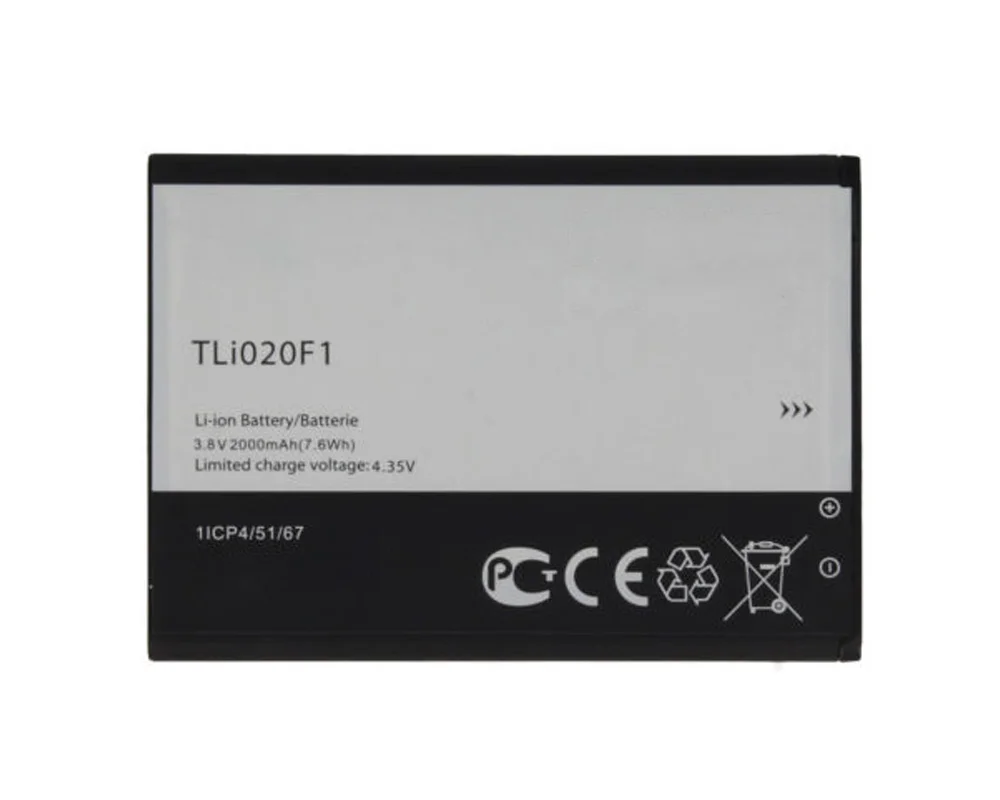 Аккумулятор ISUNOO TLI020F1 10 шт./лот 2000 мА · ч для J720T J726T Alcatel One Touch Pop 2 5042D C7 7040 OT-7040 OT-7040D |