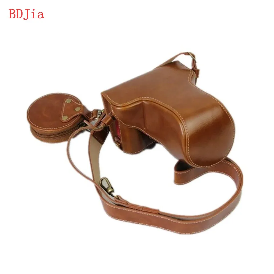 Новый роскошный кожаный чехол для камеры Fujifilm из искусственной кожи с отверстием