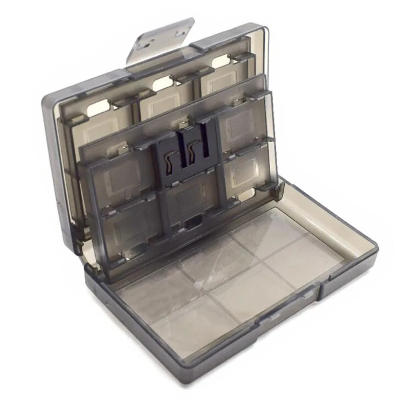 24 слота жесткий Пластик Momery игровые карты Carry Storage Box Защитный Чехол держатель