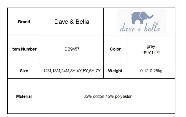 DB9457 dave bella/осенние однотонные штаны для маленьких девочек детские длинные штаны для малышей