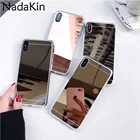 Полузавернутый зеркальный чехол для Huawei Mate 20 P30 Pro Y9, 2019, металлический легкий чехол для телефона Honor 10 Lite 8C