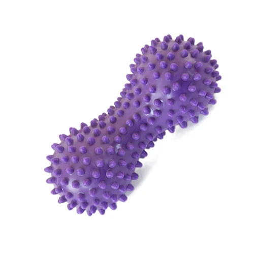 purple Арахисовая форма Массаж Йога Спорт Фитнес мяч Прочный ПВХ снятие стресса тела рук ноги колючий массажер триггер точка боль ног - Цвет: purple