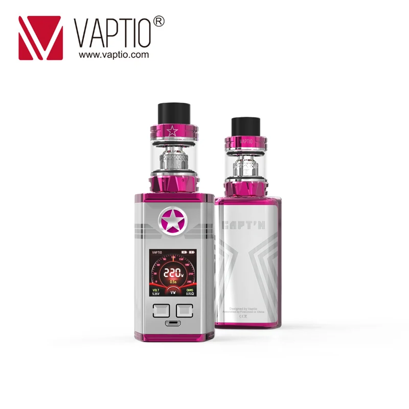 [Отправить катушку 5 шт.] Vaptio Captain Vape Kit 220 Вт бокс-мод с атомайзером 2 0 мл внешняя
