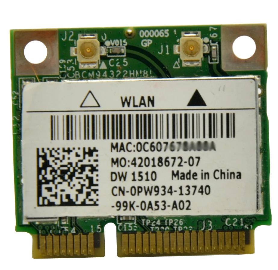 WTXUP для Broadcom BCM94322HM8L BCM4322 AR9280 2 4G и 5 0 ГГц Mini PCI E 300 Мбит/с беспроводной Wi Fi адаптер Win