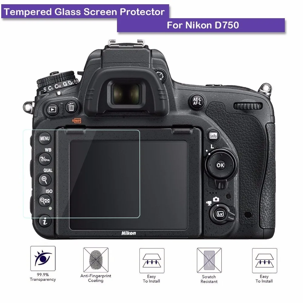 Защитная пленка из закаленного стекла для цифровых камер Nikon DSLR D750|film screen protector|film