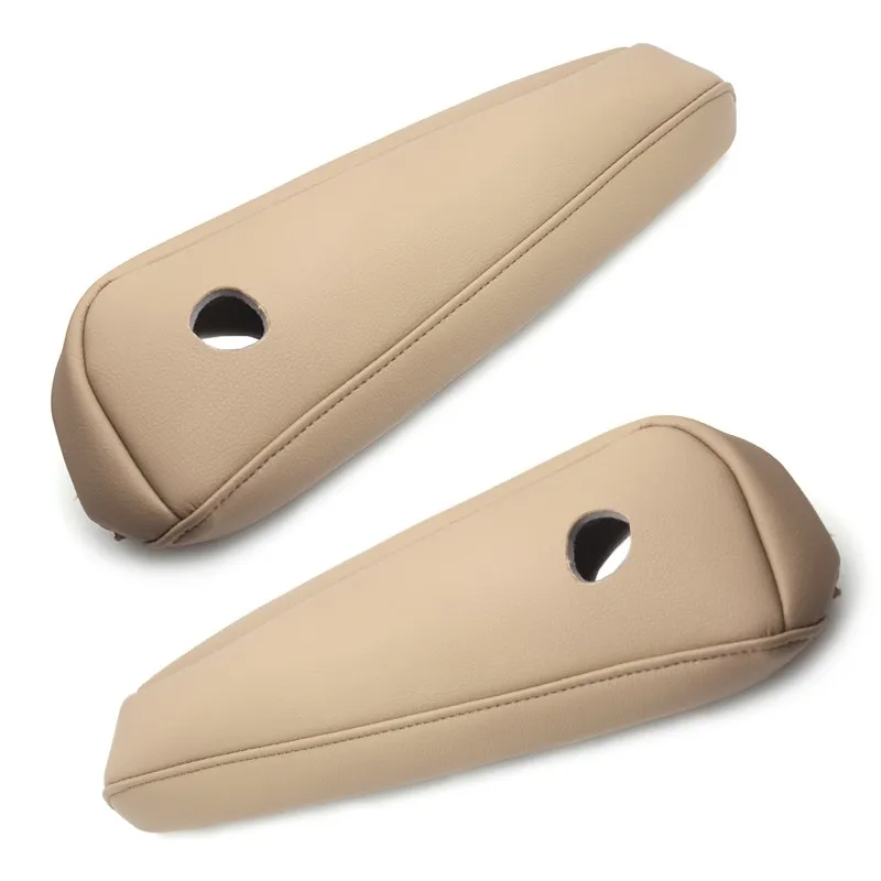Middle Pair Beige Интерьер автомобиля подлокотник ручка из микрофибры кожаный чехол накладка для Honda Odyssey - Название цвета: Middle Pair Beige