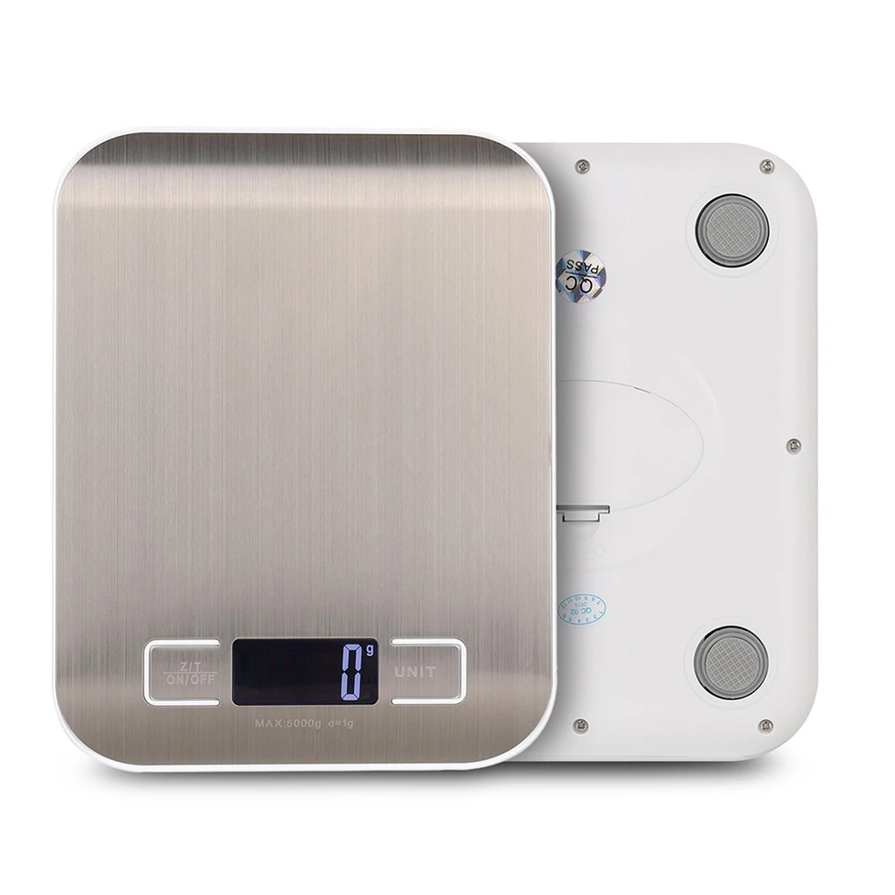 UESH серебряные цифровые Многофункциональные кухонные весы для продуктов с g/oz/lb/ml