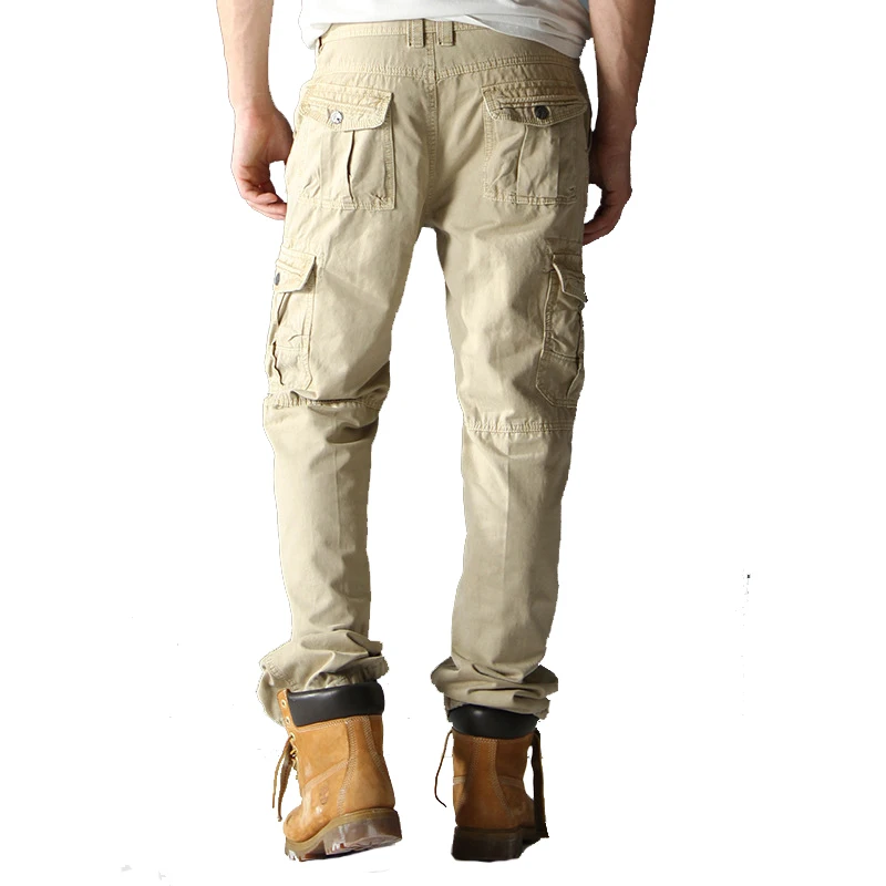 Брюки-карго мужские тактические свободные штаны для тренировок в стиле милитари